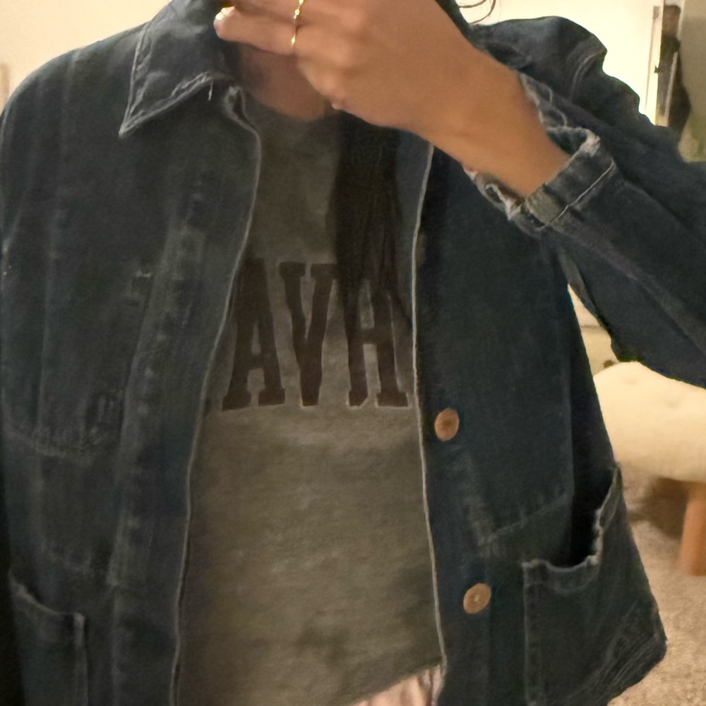 Carol Callahan Denim Button-Up Jacket - Picture 3 of 3